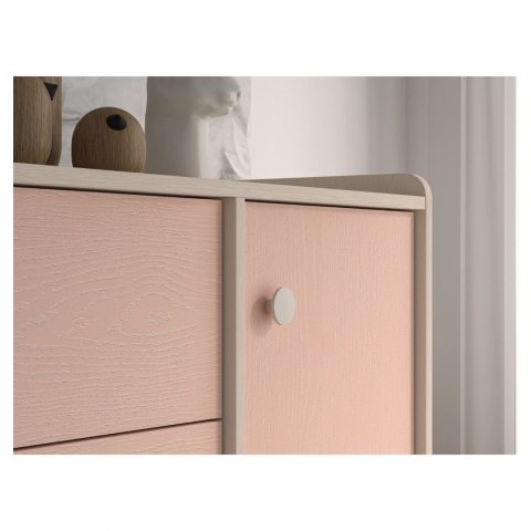 Komoda MEVEL 05 120 cm - Piasek Pustyni / Millenial Pink lub Szary Pallad