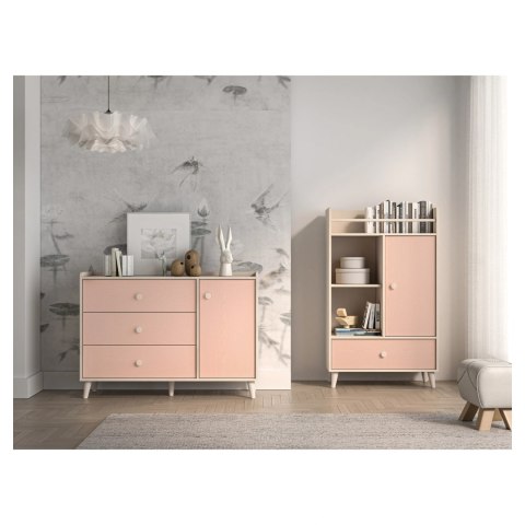 Komoda MEVEL 05 120 cm - Piasek Pustyni / Millenial Pink lub Szary Pallad