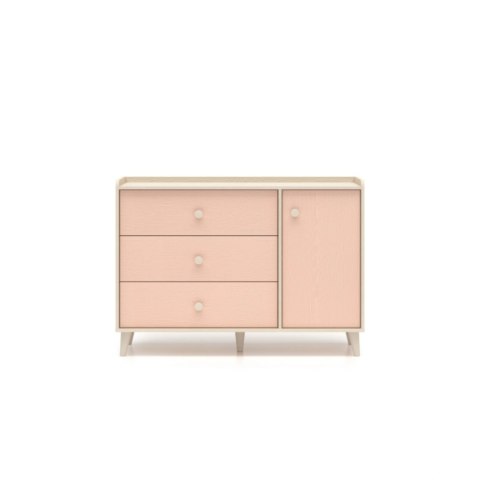 Komoda MEVEL 05 120 cm - Piasek Pustyni / Millenial Pink lub Szary Pallad