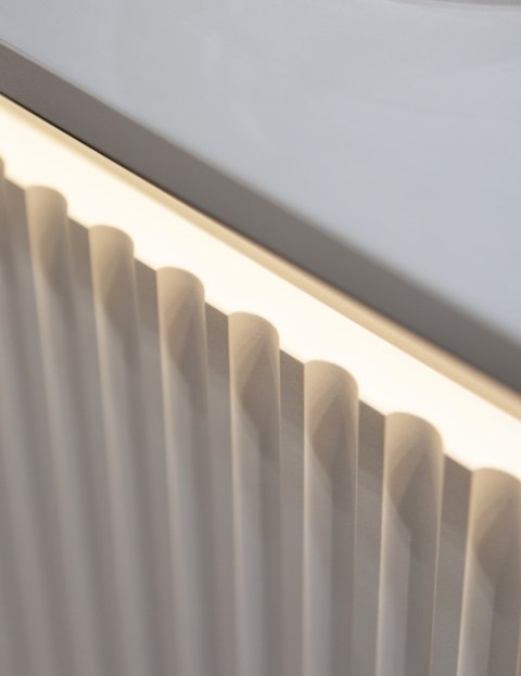 Komoda TREND TR-01 166 cm z LED - biały/czarny