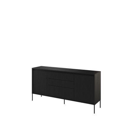 Komoda TREND TR-01 166 cm z LED - czarny