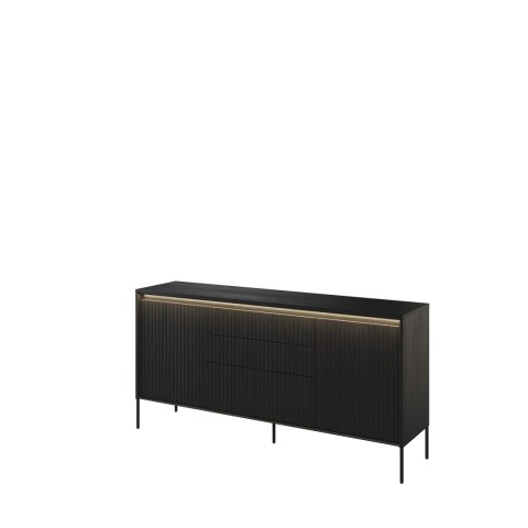 Komoda TREND TR-01 166 cm z LED - czarny