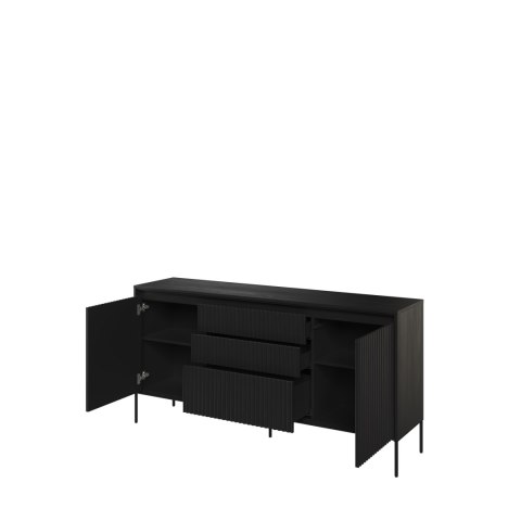 Komoda TREND TR-01 166 cm z LED - czarny