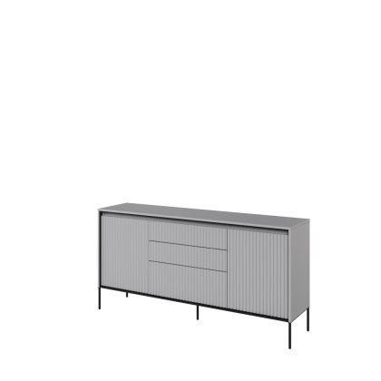 Komoda TREND TR-01 166 cm z LED - szary/czarny