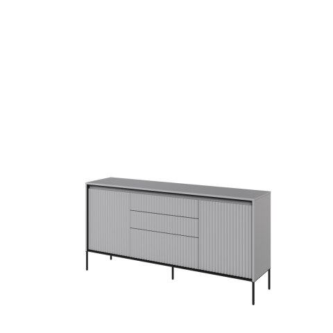 Komoda TREND TR-01 166 cm z LED - szary/czarny