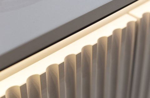 Komoda TREND TR-02 98 cm z LED - biały/czarny
