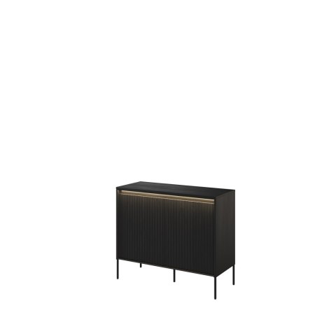 Komoda TREND TR-02 98 cm z LED - czarny