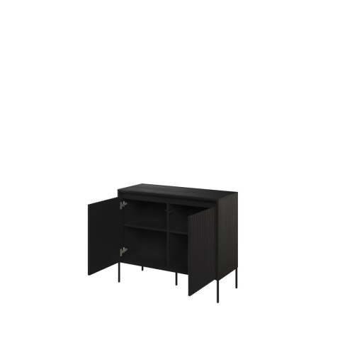 Komoda TREND TR-02 98 cm z LED - czarny