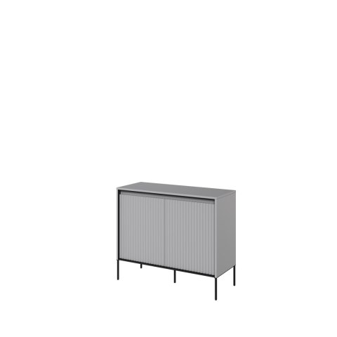 Komoda TREND TR-02 98 cm z LED - szary/czarny