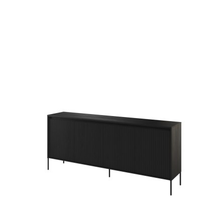 Komoda szeroka TREND TR-04 193 cm z LED - czarny