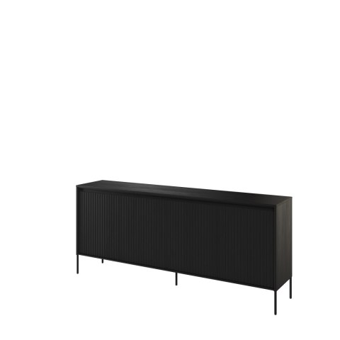Komoda szeroka TREND TR-04 193 cm z LED - czarny