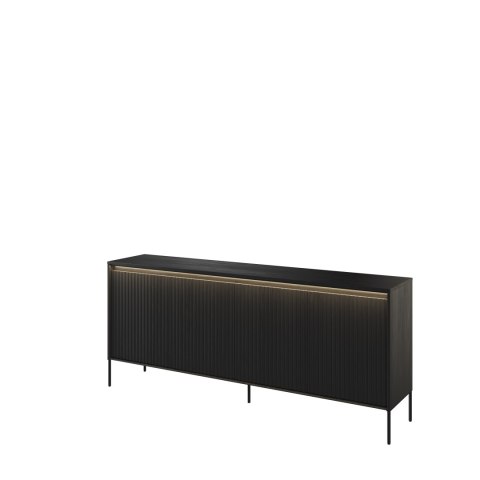 Komoda szeroka TREND TR-04 193 cm z LED - czarny