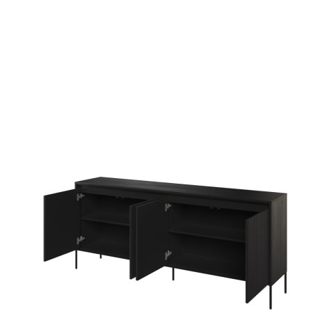 Komoda szeroka TREND TR-04 193 cm z LED - czarny