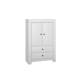 Komoda wysoka TERNI 05 2D2S 91,5 cm - szary srebrny