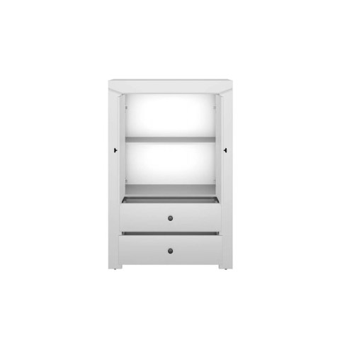 Komoda wysoka TERNI 05 2D2S 91,5 cm - szary srebrny