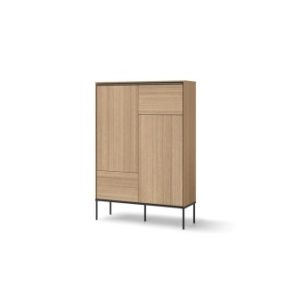Komoda wysoka VISSO VI-02 98 cm - dąb linearny