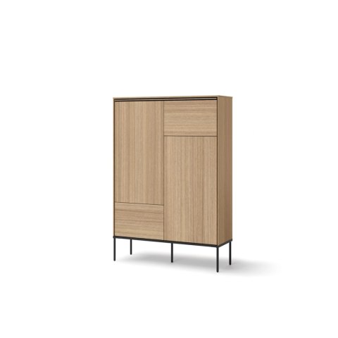 Komoda wysoka VISSO VI-02 98 cm - dąb linearny