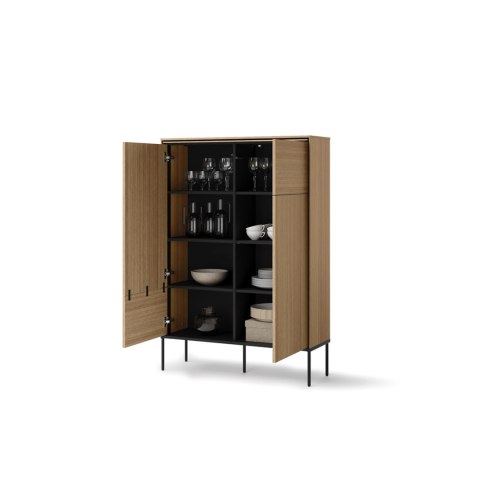 Komoda wysoka VISSO VI-02 98 cm - dąb linearny