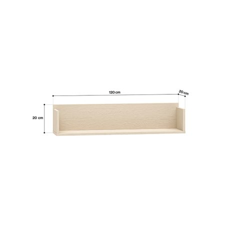 Półka wisząca MEVEL 11 90 cm - Piasek Pustyni