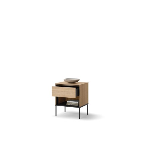 Stolik nocny VISSO VI-10 51 cm - dąb linearny