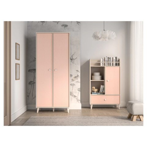 Szafa MEVEL 02 80 cm - Piasek Pustyni / Millenial Pink lub Szary Pallad