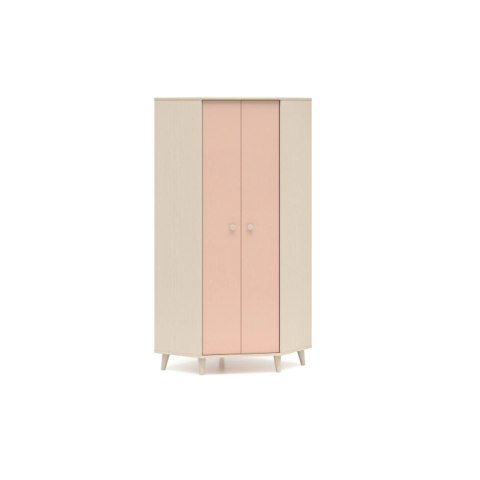 Szafa narożna MEVEL 01 80×80 cm - Piasek Pustyni / Millenial Pink lub Szary Pallad