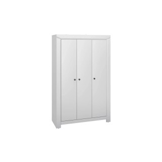 Szafa trzydrzwiowa TERNI 01 127 cm - szary srebrny