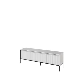 Szafka RTV TREND TR-05 167 cm z LED - biały/czarny