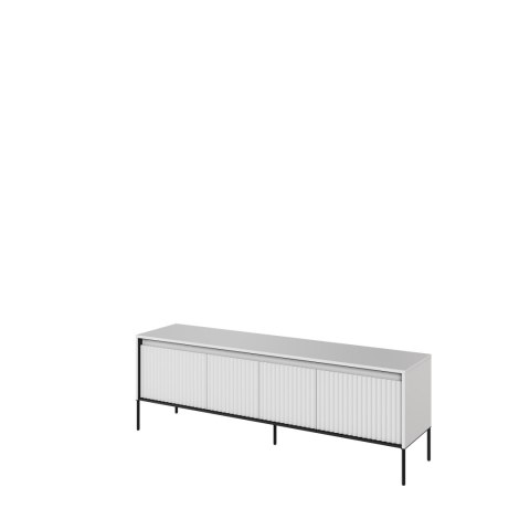 Szafka RTV TREND TR-05 167 cm z LED - biały/czarny