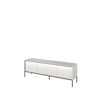 Szafka RTV TREND TR-05 167 cm z LED - biały/czarny