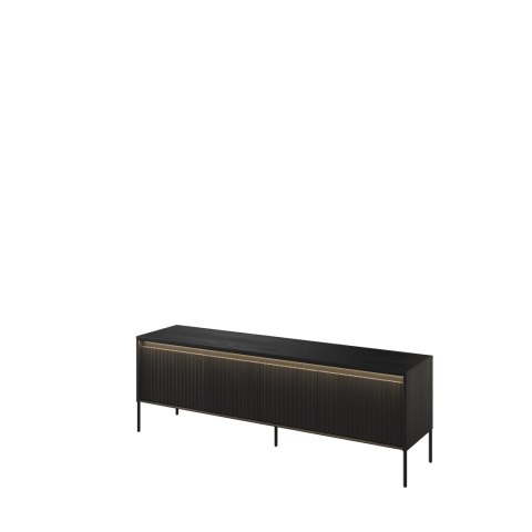 Szafka RTV TREND TR-05 167 cm z LED - czarny