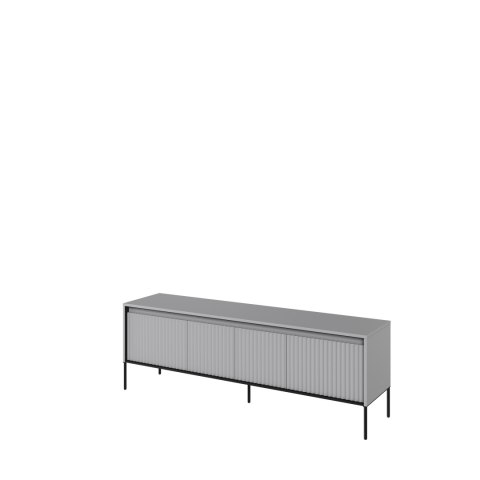 Szafka RTV TREND TR-05 167 cm z LED - szary/czarny