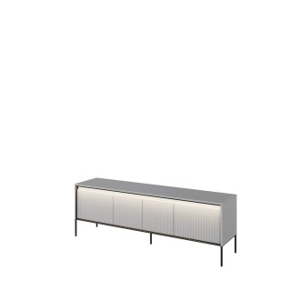 Szafka RTV TREND TR-05 167 cm z LED - szary/czarny