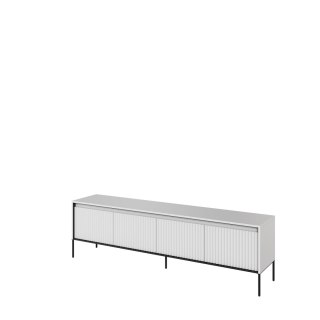 Szafka RTV TREND TR-06 193 cm z LED - biały/czarny