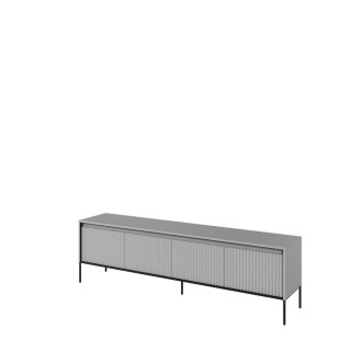 Szafka RTV TREND TR-06 193 cm z LED - szary/czarny