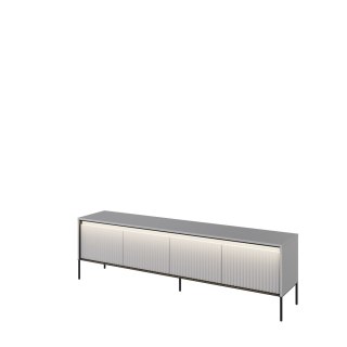 Szafka RTV TREND TR-06 193 cm z LED - szary/czarny