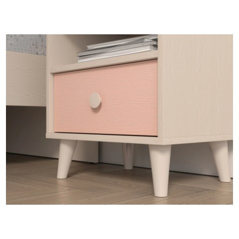 Szafka nocna MEVEL 10 45 cm - Piasek Pustyni / Millenial Pink lub Szary Pallad