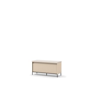 Ławka TREND TG-05 101 cm z LED - beż piaskowy/czarny