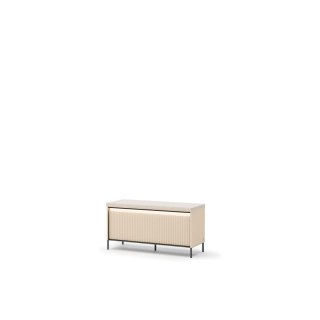 Ławka TREND TG-05 101 cm z LED - beż piaskowy/czarny