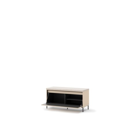 Ławka TREND TG-05 101 cm z LED - beż piaskowy/czarny