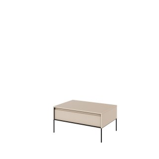 Stolik kawowy TREND TR-09 100 cm - beż piaskowy/czarny