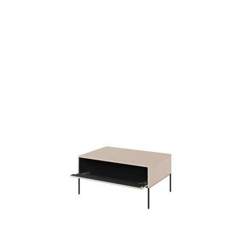 Stolik kawowy TREND TR-09 100 cm - beż piaskowy/czarny