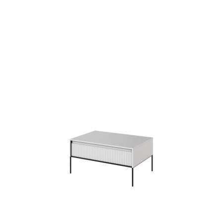 Stolik kawowy TREND TR-09 100 cm - biały/czarny