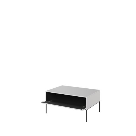 Stolik kawowy TREND TR-09 100 cm - biały/czarny
