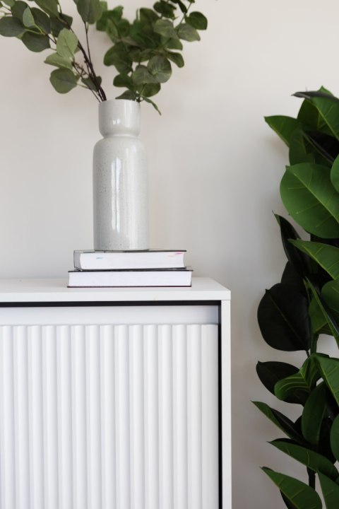 Stolik kawowy TREND TR-09 100 cm - biały/czarny