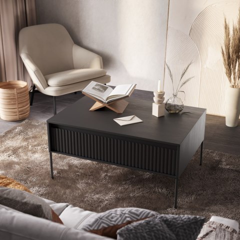 Stolik kawowy TREND TR-09 100 cm - czarny
