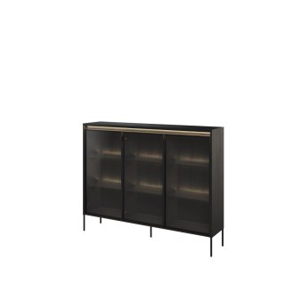 Witryna TREND TR-08 150 cm z LED - czarny