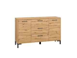 Komoda 2D3S NEVIO 12 - dąb Artisan / czarny
