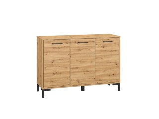 Komoda 3-drzwiowa NEVIO 10 - dąb Artisan / czarny