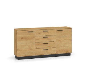 Komoda Modesto 04 170 cm - dąb stylowy / czarny